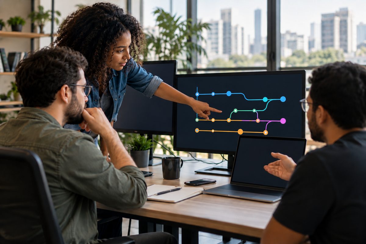Git Flow, GitHub Flow ou trunk-based: qual fluxo escolher